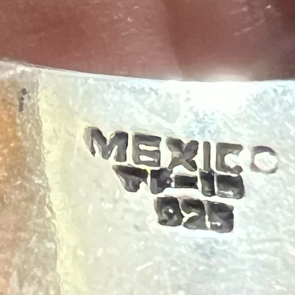 TAXCO 925 STERLING SILVER BEADED CUFF BRACELET - Picture 7 of 8